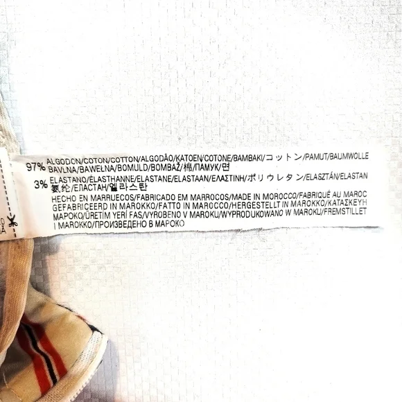 ZARA Basic  Multicolored Striped Pants - Picture 8 of 8